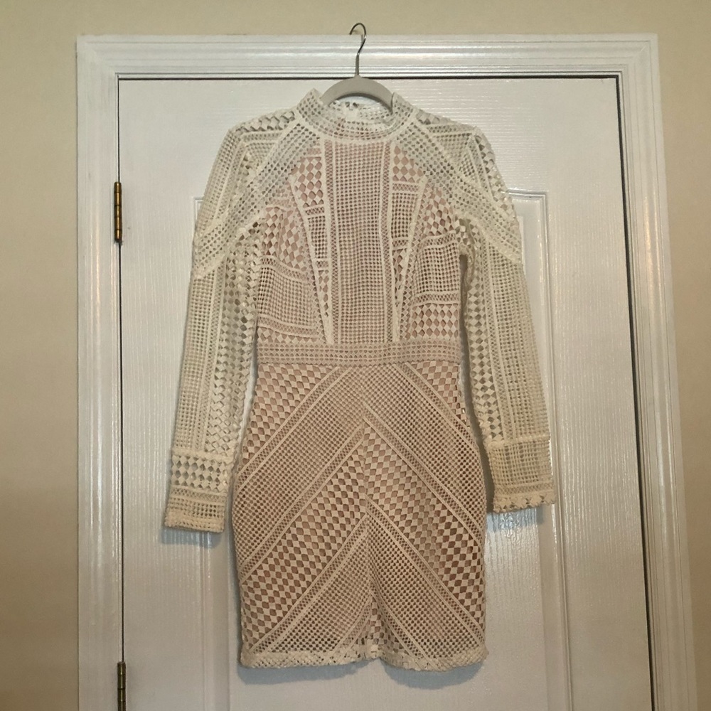 Missguided White Lace Dress